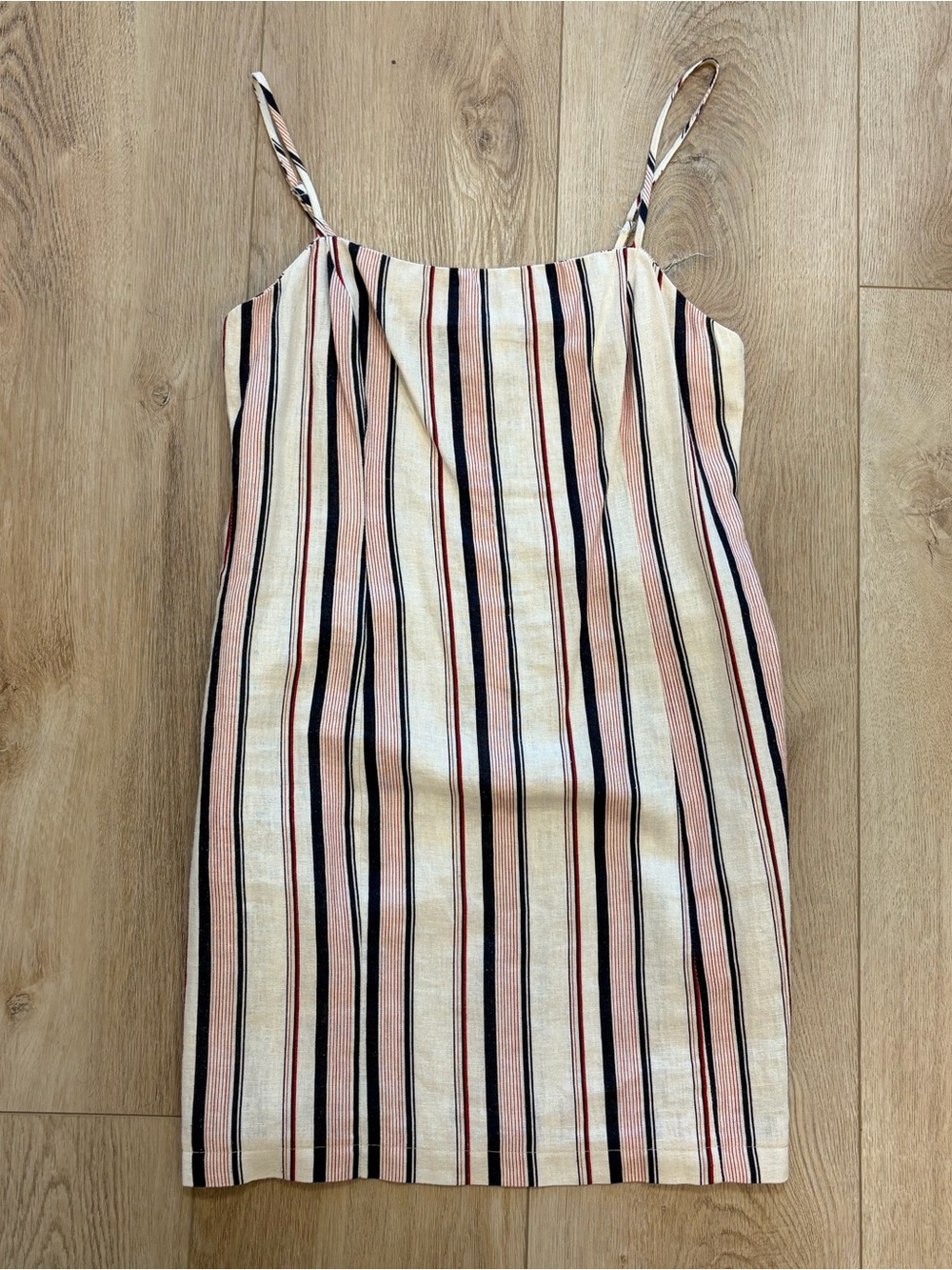 Striped Linen Mini Dress